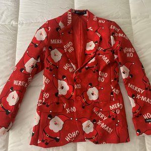 BOYS SANTA CLAUS HOLIDAY JACKET/BLAZER